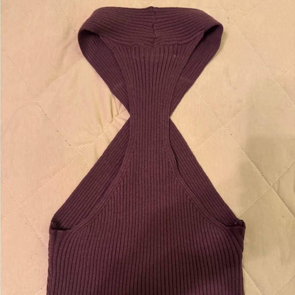 TIC TOC Ribbed Halter Top NWT - Picture 2 of 3